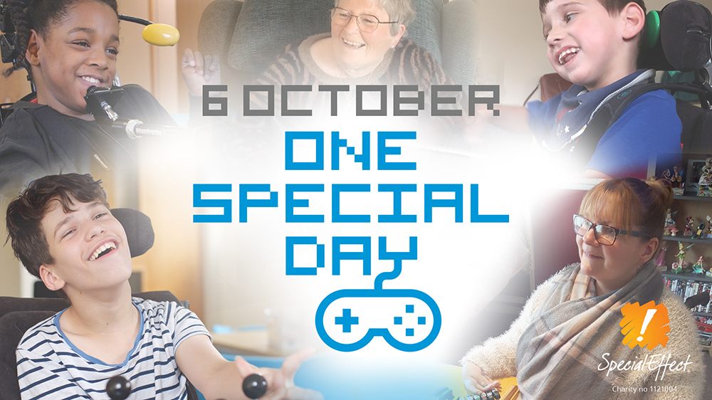Montage of smiling faces surround a One Special Day logo