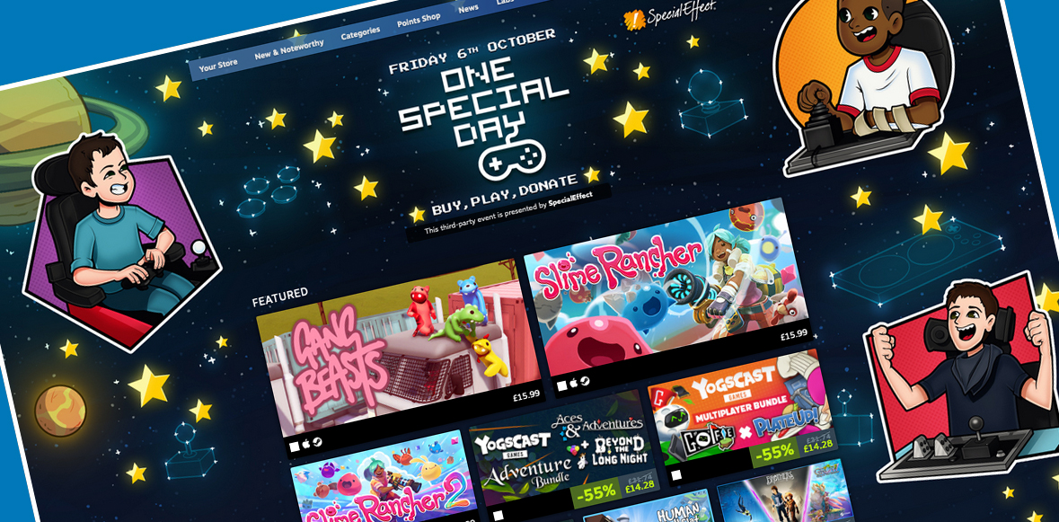 Screenshot of the One Special Day Steam Sale webpage